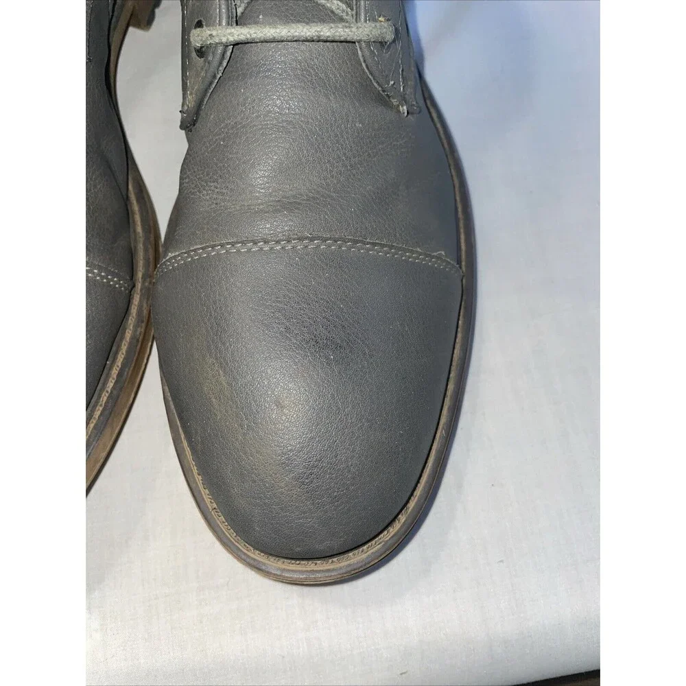 J 75 By Jump Men’s Ankle Boots Sz 13 M Gray Leather Grunge Streetwear Going Out